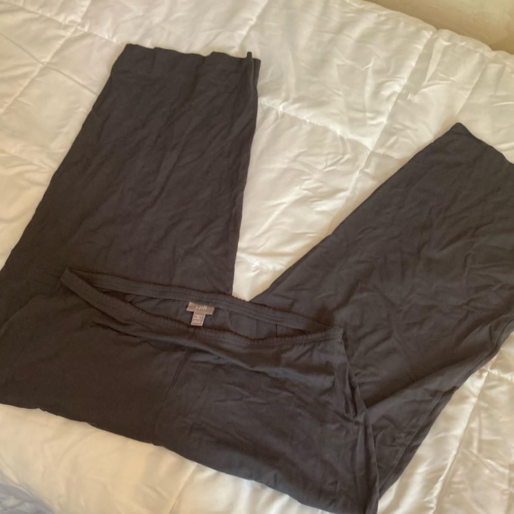 JJILL wide leg ankle pants in steel grey